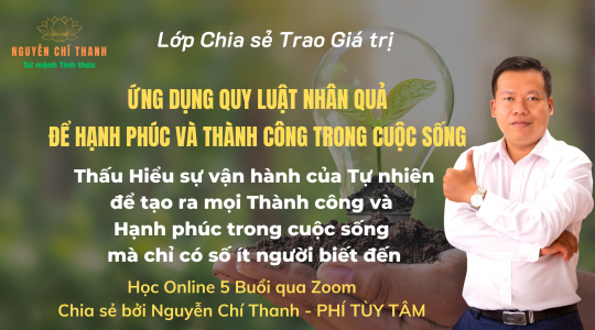 ỨNG DỤNG QUY LUẬT NHÂN QUẢ TRONG CUỘC SỐNG